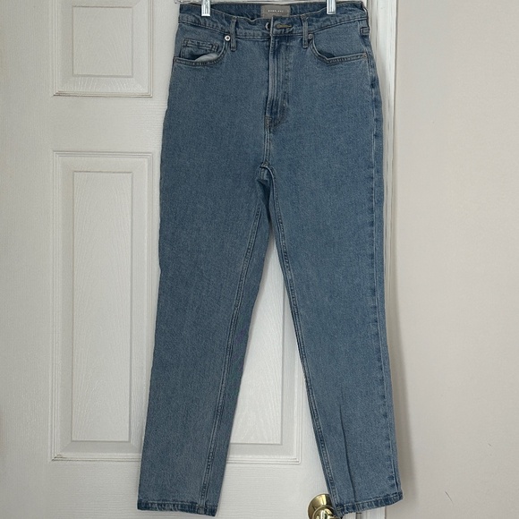 Women's Everlane Light Wash The Original Cheeky Jean Organic Cotton Jeans 27 Reg - Picture 1 of 7